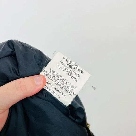 Barbour Vintage Navy Quilted Utility Style Pocket Sleeveless Jacket UK S - Picture 9 of 9